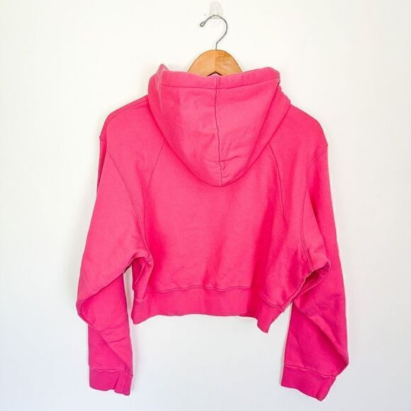 ROTATE BIRGER CHRISTENSEN Viola Cropped Barbie pink Hoodie - Picture 5 of 11